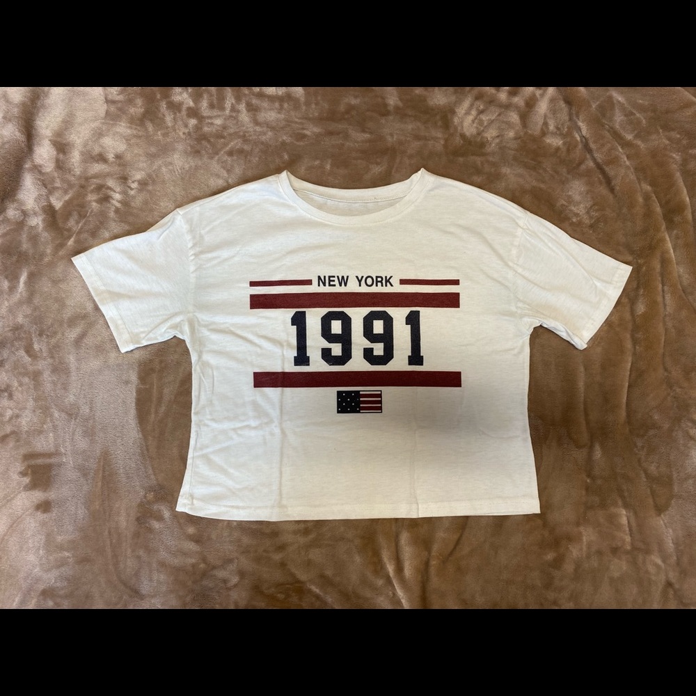 Women’s cropped 1991 tee